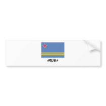 Aruba Flag Bumper Sticker