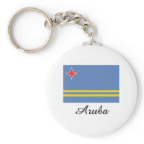 Aruba Flag Design Key Chains