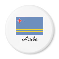 Aruba Flag Design magnets