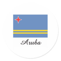 Aruba Flag Design Stickers