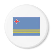 Aruba FLAG International Refrigerator Magnets
