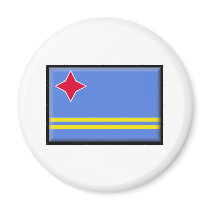 Aruba Flag Fridge Magnet