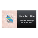 Aruba Flag Map 2.0 Picture Card