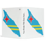 Aruba Flag Map full size binders
