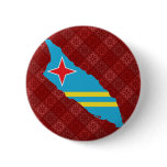 Aruba Flag Map full size Pin