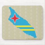 Aruba Flag Map full size Mousepads