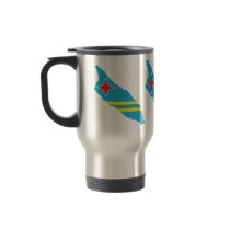 Aruba Flag Map full size Coffee Mugs