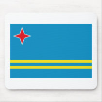 Aruba Flag Mousepad by FlagTshirts Aruba Flag Mousepad
