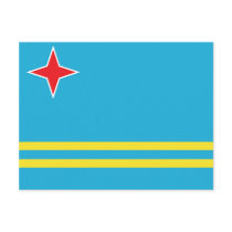 Aruba Flag Postcard