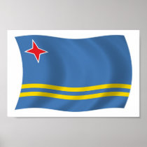 Aruba Flag Poster Print