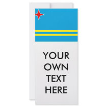 Aruba Flag Custom Rack Card