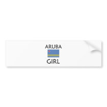 ARUBA GIRL BUMPER STICKERS