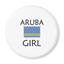 ARUBA GIRL FRIDGE MAGNET