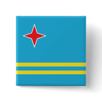 Aruba High quality Flag Pinback Button