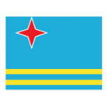Aruba High quality Flag Post Cards