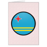 Aruba quality Flag Circle Card