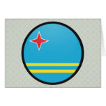 Aruba quality Flag Circle Greeting Card