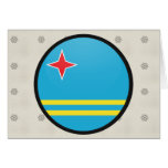 Aruba quality Flag Circle Card
