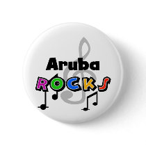 Aruba Rocks Pinback Button