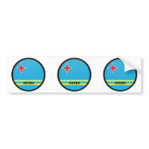 Aruba Roundel quality Flag Bumper Stickers