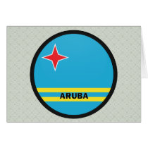 Aruba Roundel quality Flag Greeting Cards