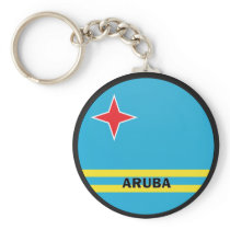 Aruba Roundel quality Flag Key Chains