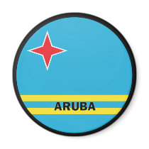 Aruba Roundel quality Flag Magnet