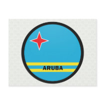 Aruba Roundel quality Flag Postcard