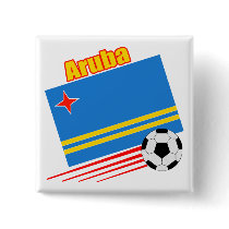 Aruba Soccer Team Pinback Button