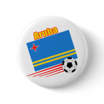 Aruba Soccer Team Pinback Button