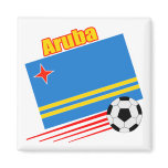 Aruba Soccer Team Fridge Magnets