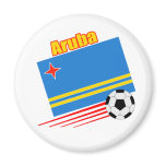 Aruba Soccer Team Fridge Magnets