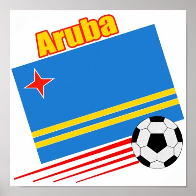 Aruba Soccer Team Poster by worldwidesoccer