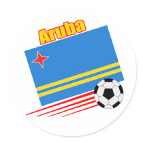 Aruba Soccer Team Stickers