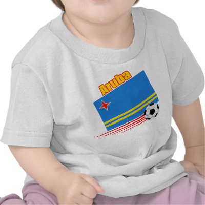 Aruba Soccer Team T-shirts by worldwidesoccer