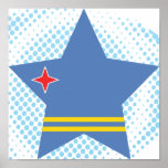 Aruba Star Poster