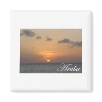 Aruba Sunset Fridge Magnets