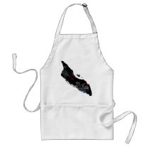 Aruba Trendy Peace Sign with Aruban map Apron