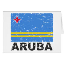 Aruba Vintage Flag Cards