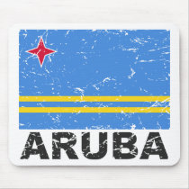 Aruba Vintage Flag Mouse Pads