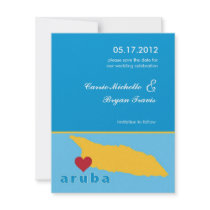 Aruba Wedding Save the Date Announcement