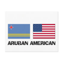 Aruban American postcards by flagshirt Aruban American postcards