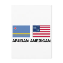 Aruban American postcards by flagshirt Aruban American postcards