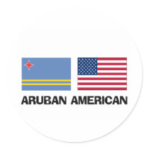Aruban American stickers by flagshirt Aruban American stickers