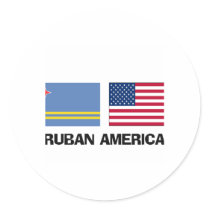 Aruban American stickers by flagshirt Aruban American stickers