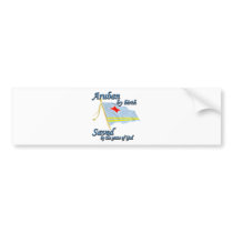 Aruban by birth saved by the grace of God Bumper Stickers