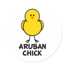 Aruban Chick stickers by chicktshirts8 Aruban Chick stickers