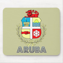 Aruban Emblem mousepads by FlagStore Aruban Emblem mousepads