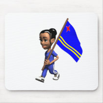 Aruban Girl Mouse Mats