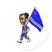 Aruban Girl Sticker